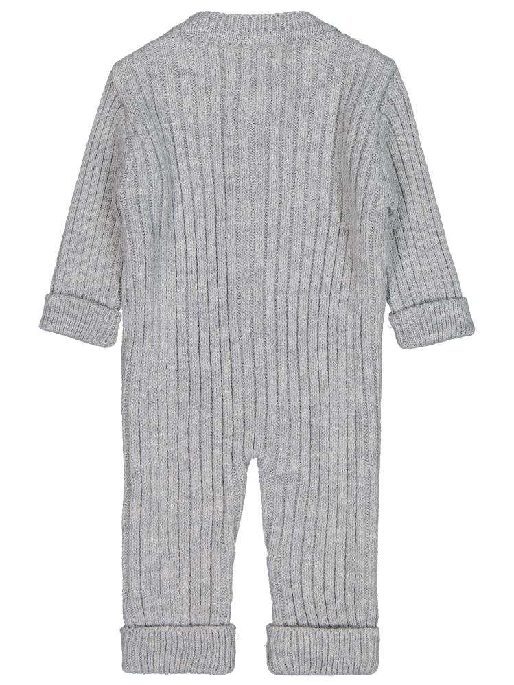 Beybek Düğmeli 3-12 Ay Tulum - Gri