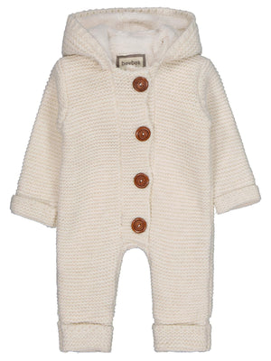 Beybek Kapşonlu 3-12 Ay Tulum - Ekru