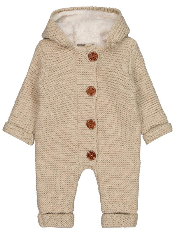 Beybek Kapşonlu 3-12 Ay Tulum - Bej