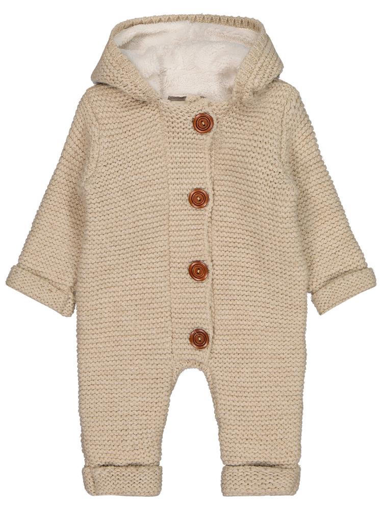 Beybek Kapşonlu 3-12 Ay Tulum - Bej