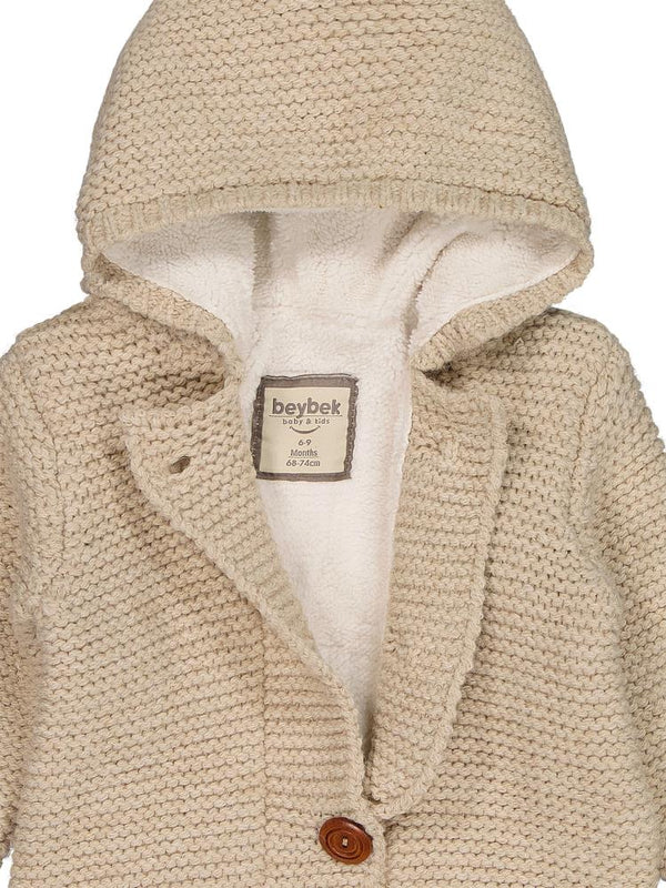 Beybek Kapşonlu 3-12 Ay Tulum - Bej
