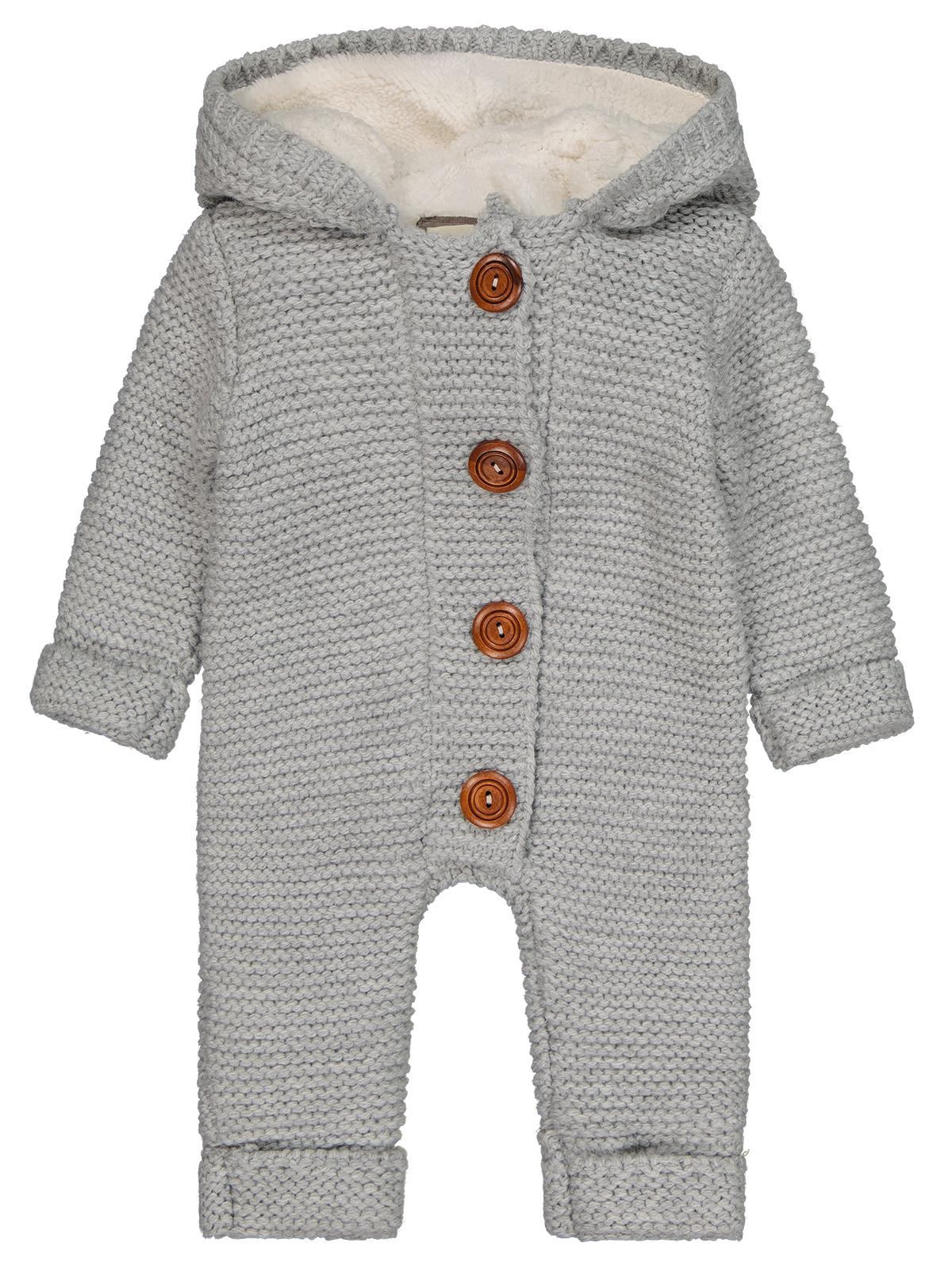 Beybek Kapşonlu 3-12 Ay Tulum - Gri