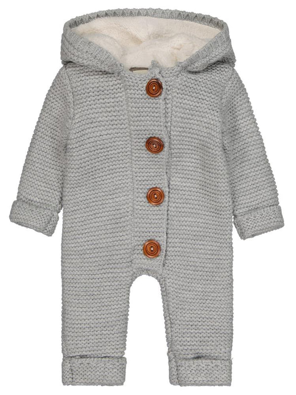 Beybek Kapşonlu 3-12 Ay Tulum - Gri