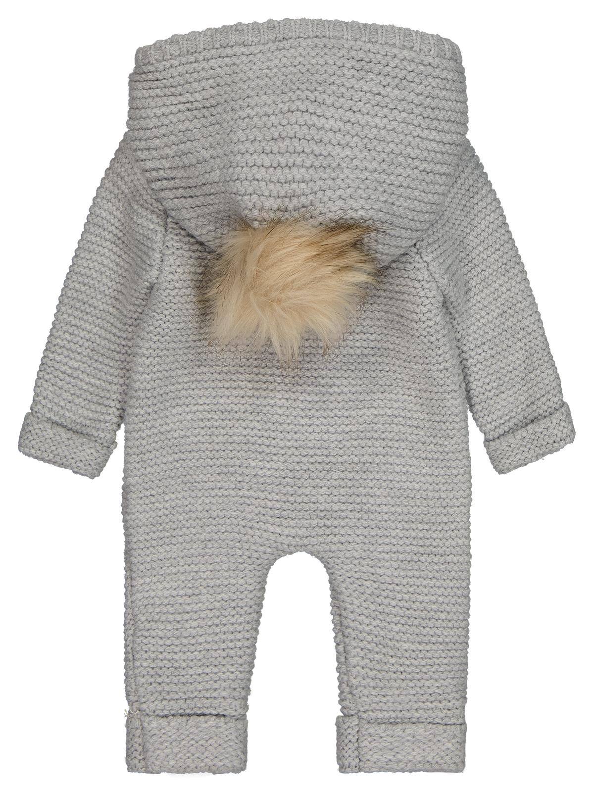 Beybek Kapşonlu 3-12 Ay Tulum - Gri