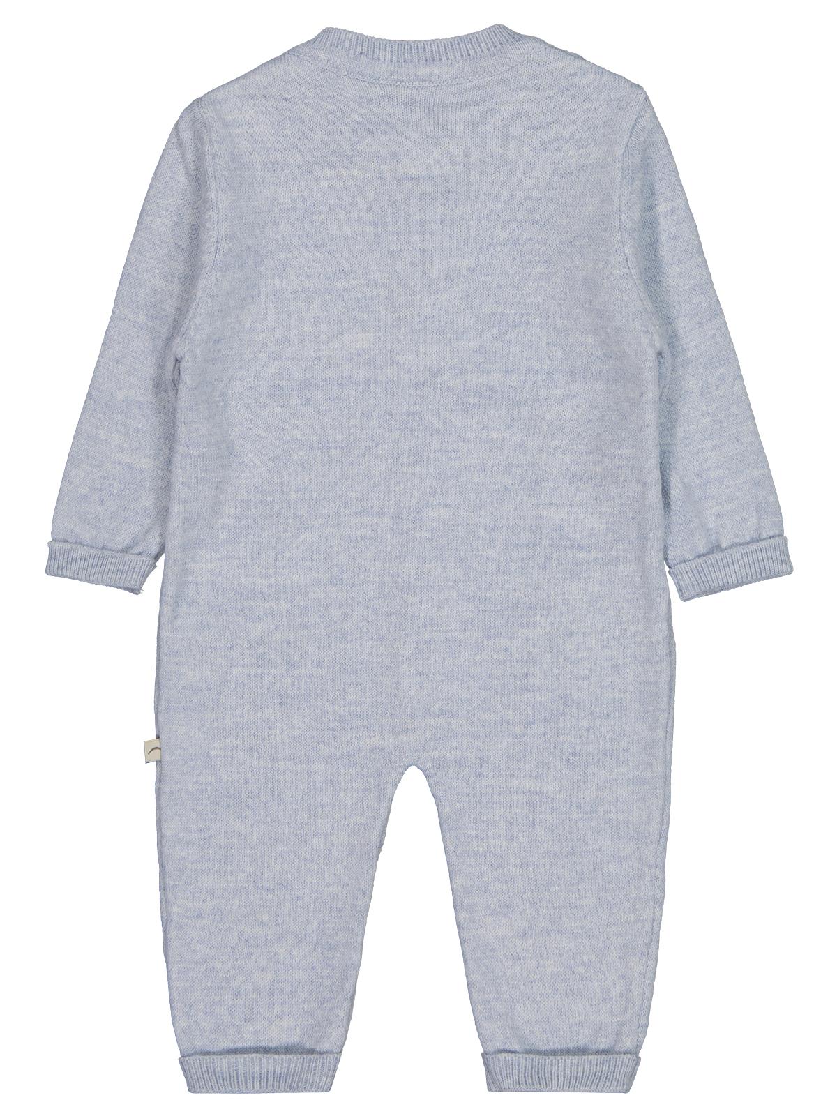 Beybek Düğmeli 3-12 Ay Tulum - Mavi