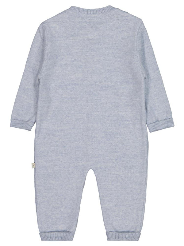 Beybek Düğmeli 3-12 Ay Tulum - Mavi