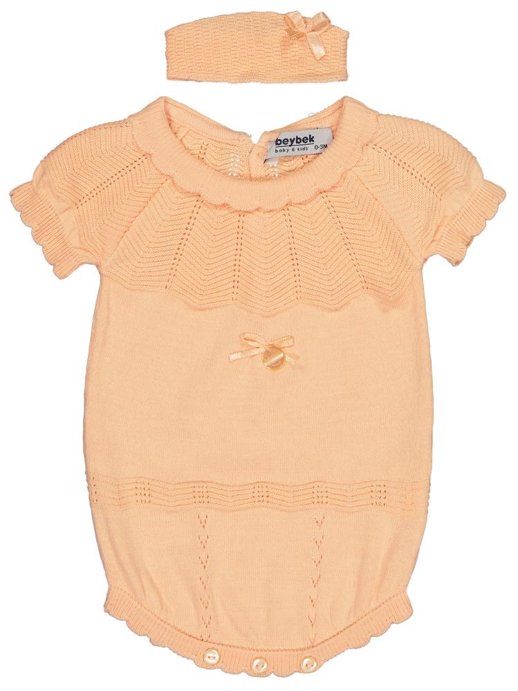 Beybek Triko 1-6 Ay Çıtçıtlı Badi - Pembe