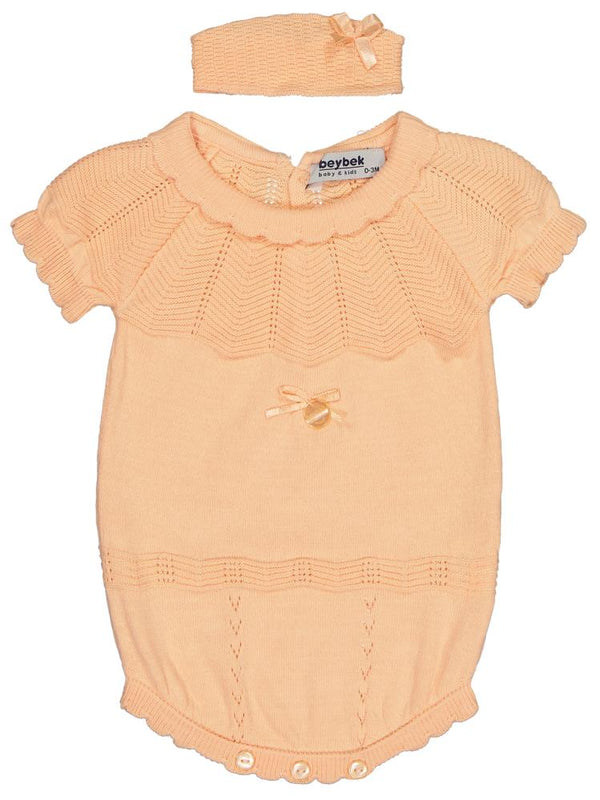 Beybek Triko 1-6 Ay Çıtçıtlı Badi - Pembe