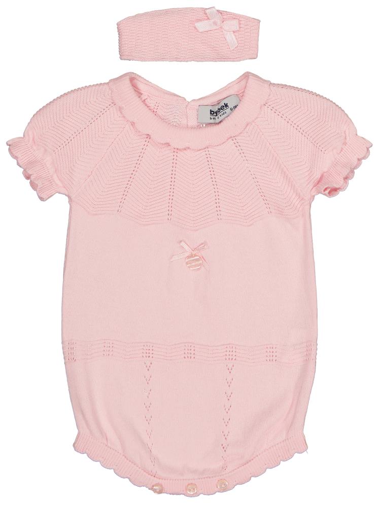 Beybek Triko 1-6 Ay Çıtçıtlı Badi - Pembe