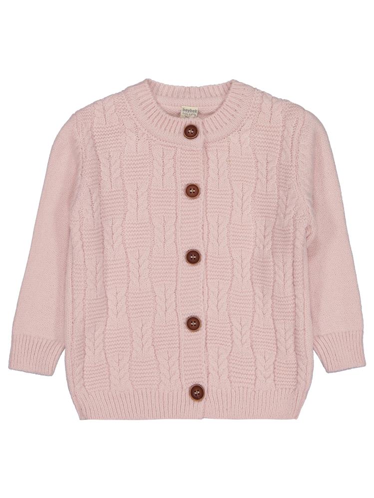 Beybek Hırkalı Slopet 3-12 Ay Takım  - Pembe