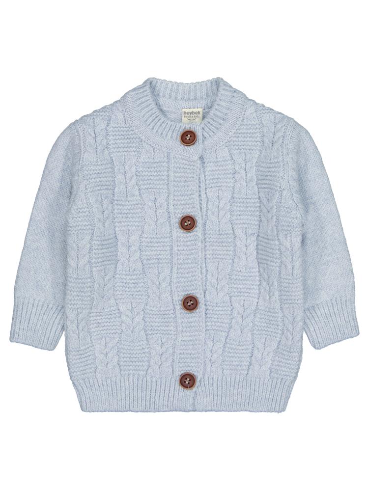 Beybek Hırkalı Slopet 3-12 Ay Takım  - Mavi