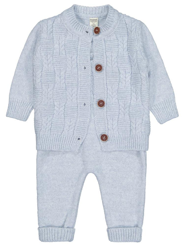 Beybek Hırkalı Slopet 3-12 Ay Takım  - Mavi