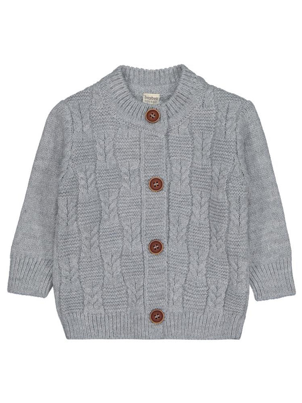 Beybek Hırkalı Slopet 3-12 Ay Takım  - Gri