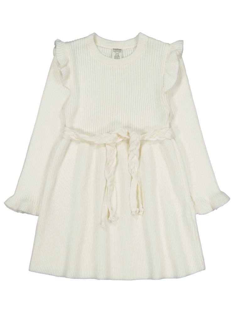 Beybek Triko 12-36 Ay Elbise - Ekru