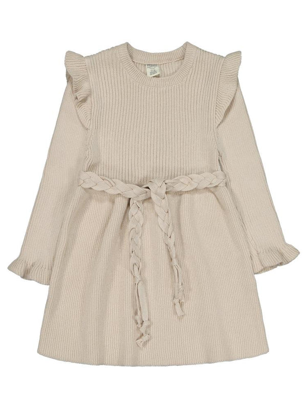 Beybek Triko 12-36 Ay Elbise - Bej