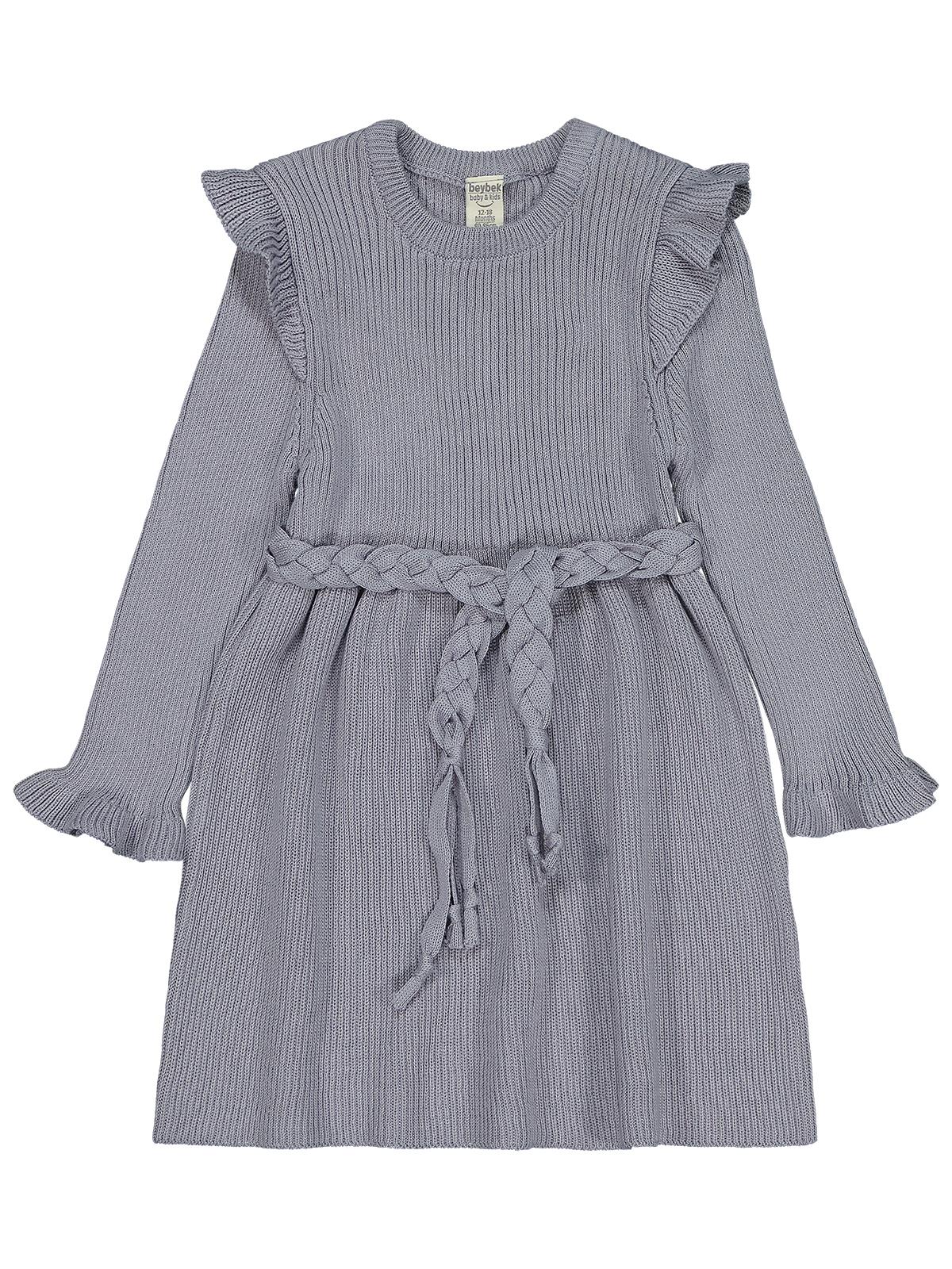 Beybek Triko 12-36 Ay Elbise - Mavi