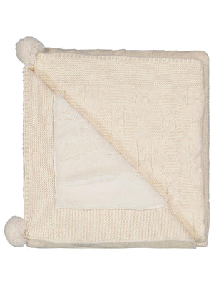 Beybek Triko 85*95 Battaniye - Ekru