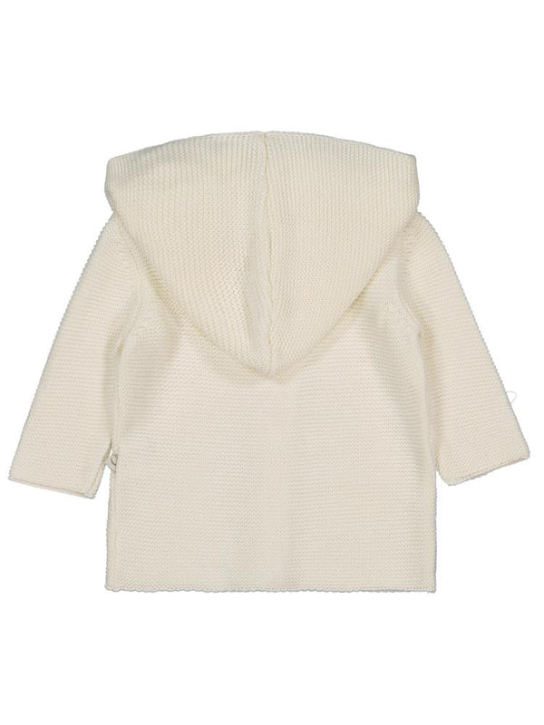 Beybek Kapşonlu Cepli 3-12 Ay Hırka - Ekru