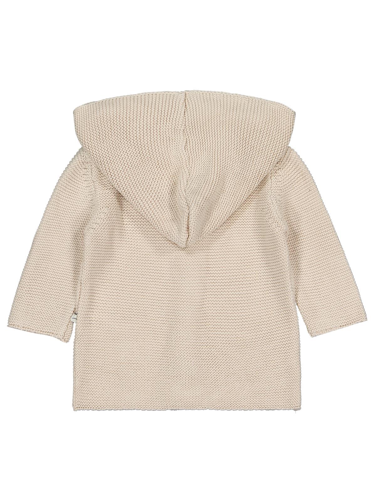 Beybek Kapşonlu Cepli 3-12 Ay Hırka - Bej