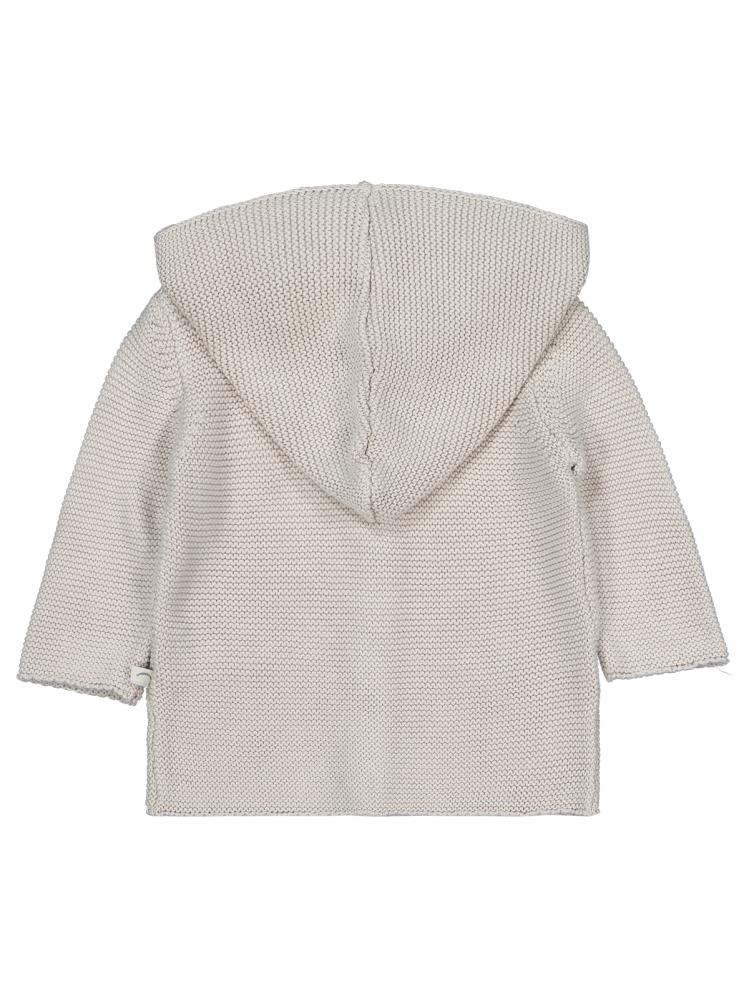 Beybek Kapşonlu Cepli 3-12 Ay Hırka - Gri