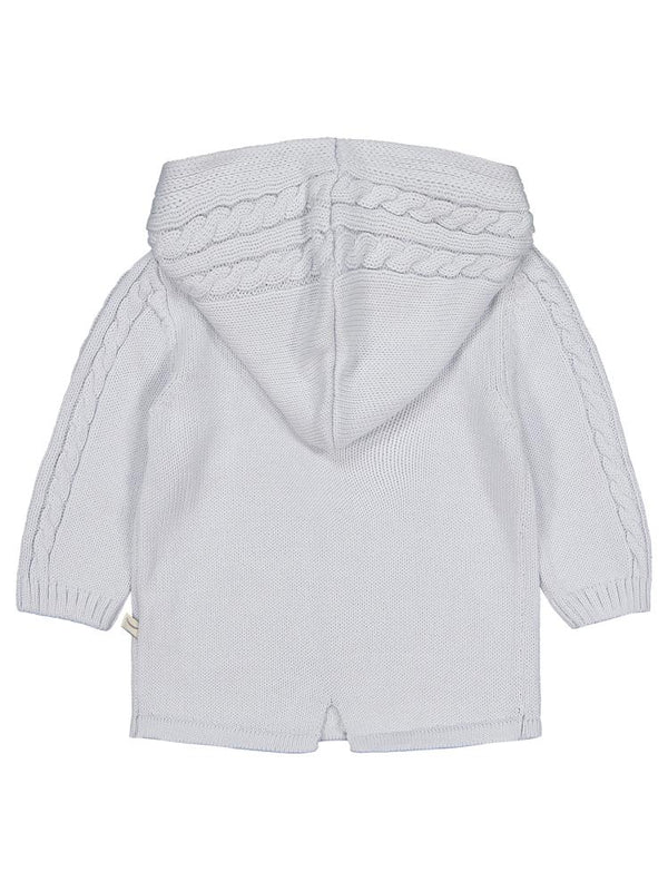 Beybek Kapşonlu Cepli 3-12 Ay Hırka - Mavi