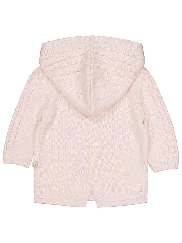 Beybek Kapşonlu Cepli 3-12 Ay Hırka - Pembe
