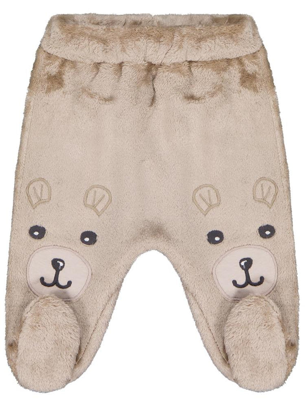 Civil Baby Mobıl Kulaklı Ayıcık Nakış 1-9 Ay Tek Alt Bebe - Kahverengi