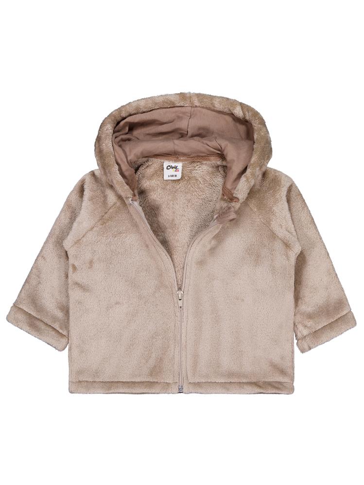 Civil Baby Mobıl Kulaklı 6-18 Ay Hırka - Kahverengi