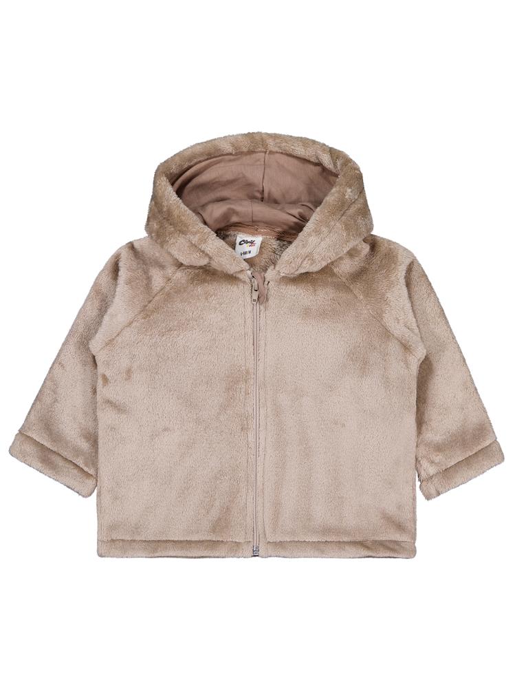 Civil Baby Mobıl Kulaklı 6-18 Ay Hırka - Kahverengi