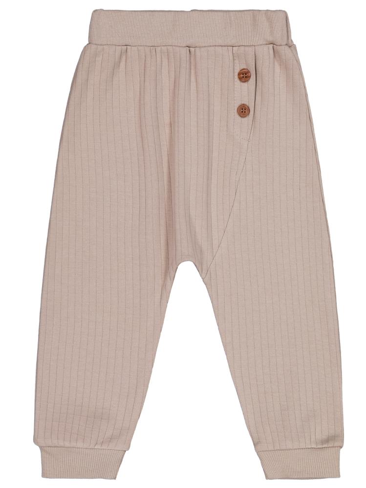 Civil Boys Süs Düğmeli 2-5 Yaş Eşofman Altı - Bej