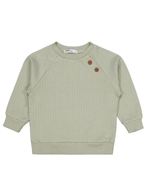 Civil Boys Süs Düğmeli 2-5 Yaş Sweatshirt - Yeşil