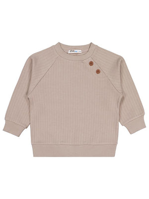 Civil Boys Süs Düğmeli 2-5 Yaş Sweatshirt - Bej