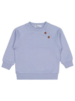 Civil Boys Süs Düğmeli 2-5 Yaş Sweatshirt - Mavi