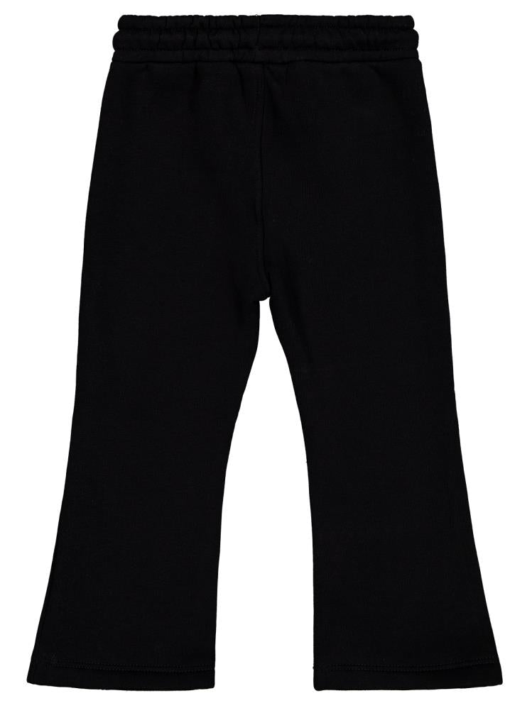 Civil Girls Kalp Nakışlı 2-5 Yaş Eşofman Altı - Siyah