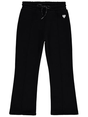 Civil Girls Kalp Nakışlı 6-9 Yaş Eşofman Altı - Siyah