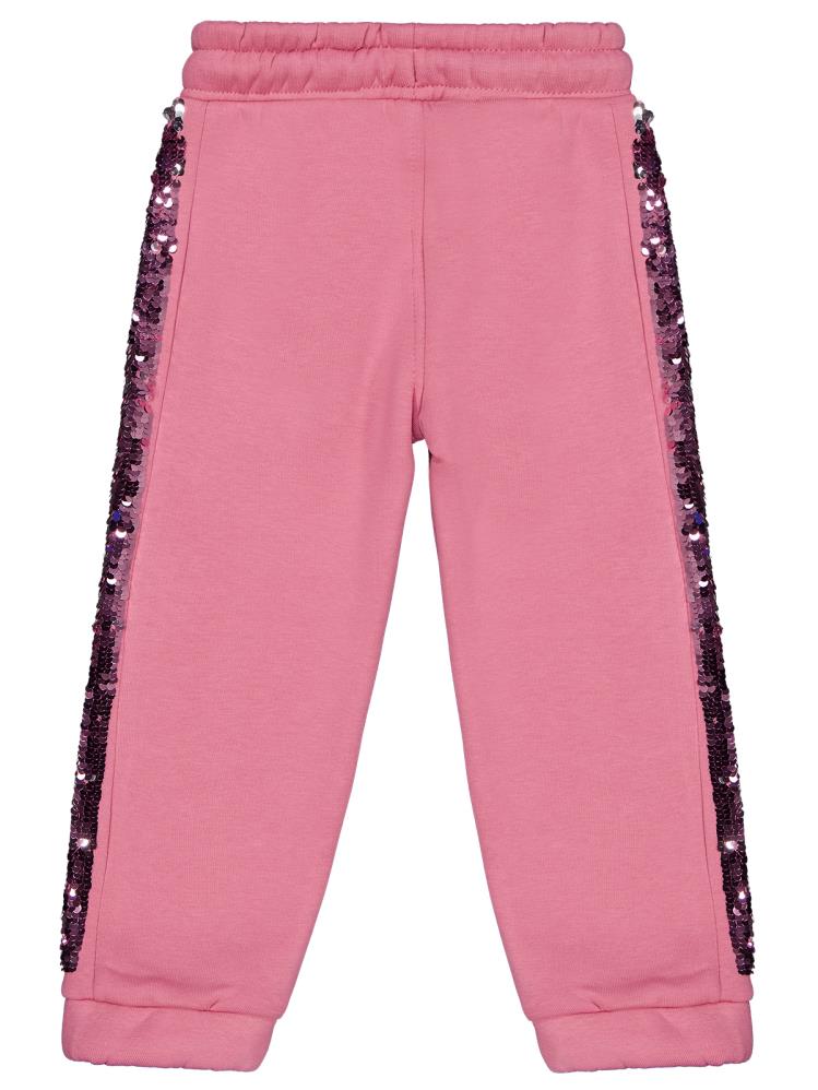 Civil Girls Şerit Pul Nakışlı 2-5 Yaş Eşofman Altı - Pembe