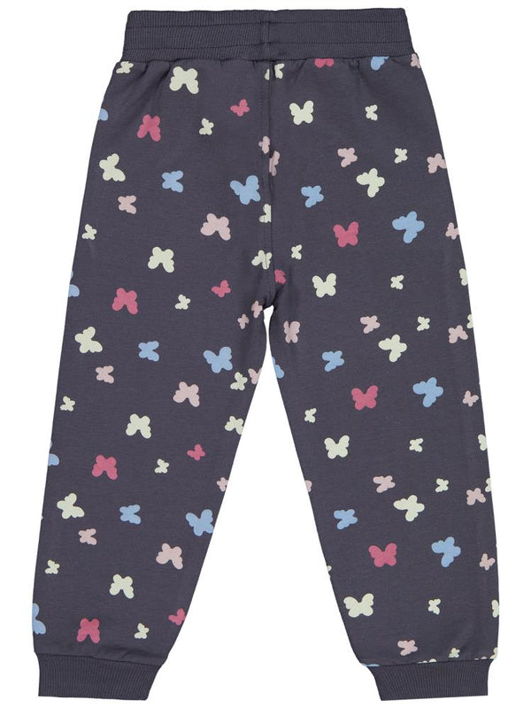 Civil Girls Kelebek Baskılı 2-5 Yaş Eşofman Altı - Gri