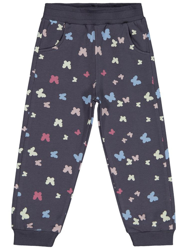 Civil Girls Kelebek Baskılı 2-5 Yaş Eşofman Altı - Gri