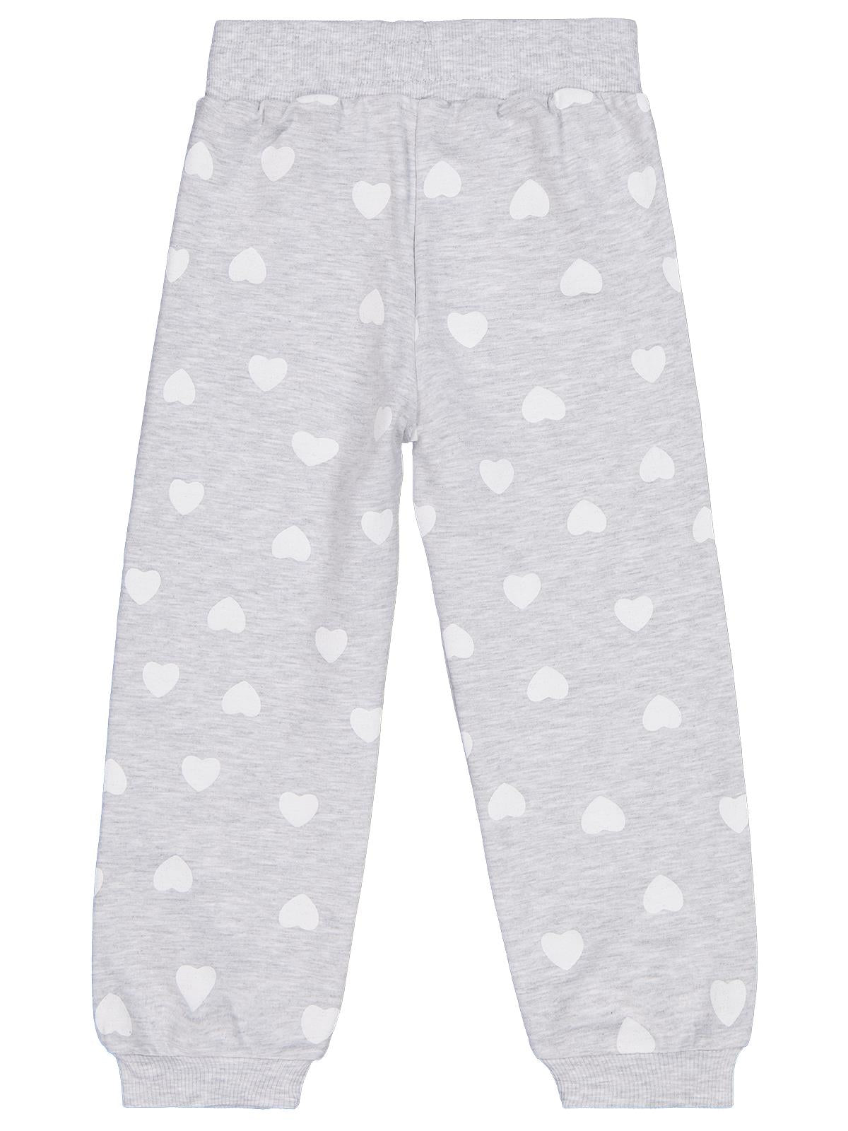 Civil Girls Kalp Baskılı 2-5 Yaş Eşofman Altı - Gri