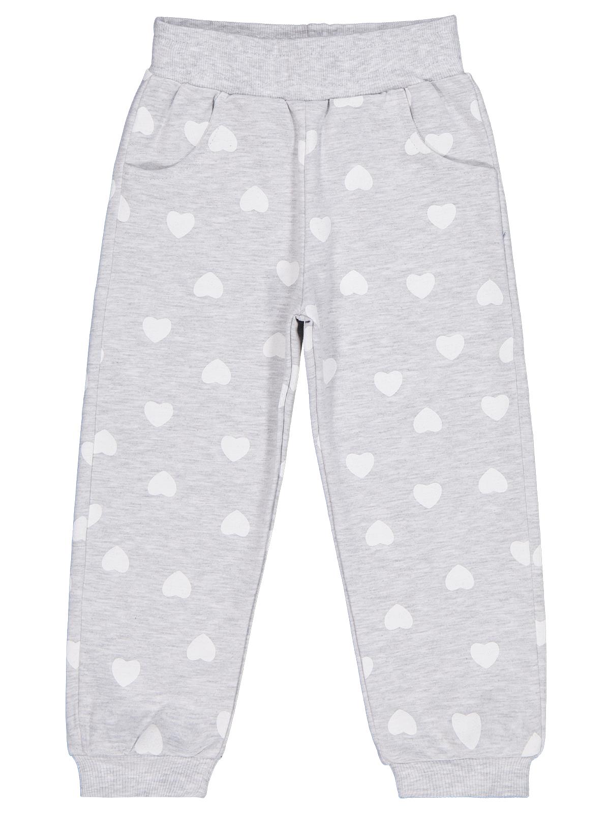 Civil Girls Kalp Baskılı 2-5 Yaş Eşofman Altı - Gri