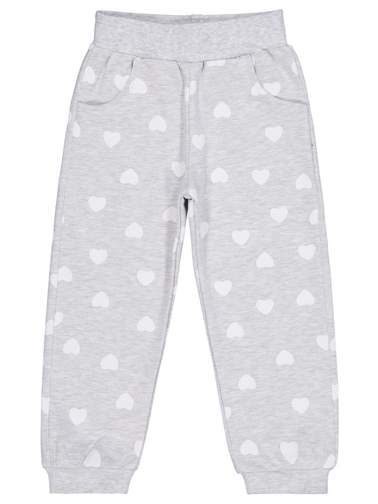 Civil Girls Kalp Baskılı 2-5 Yaş Eşofman Altı - Gri