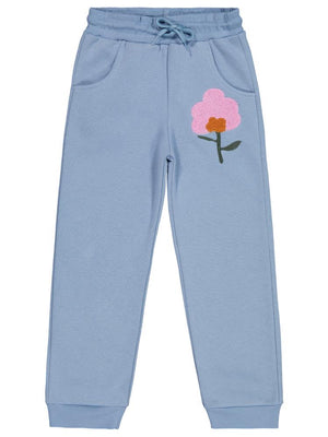 Civil Girls Çiçek Nakışlı 6-9 Yaş Eşofman Altı - Mavi