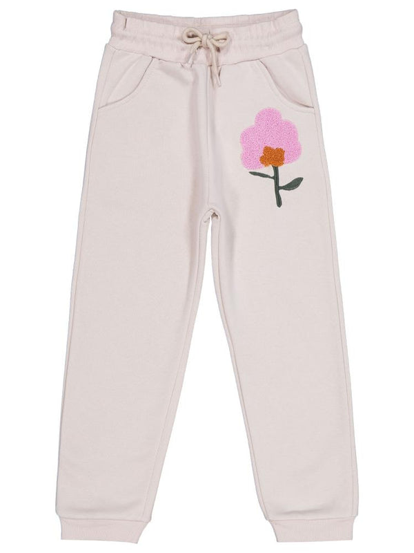 Civil Girls Çiçek Nakışlı 6-9 Yaş Eşofman Altı - Bej