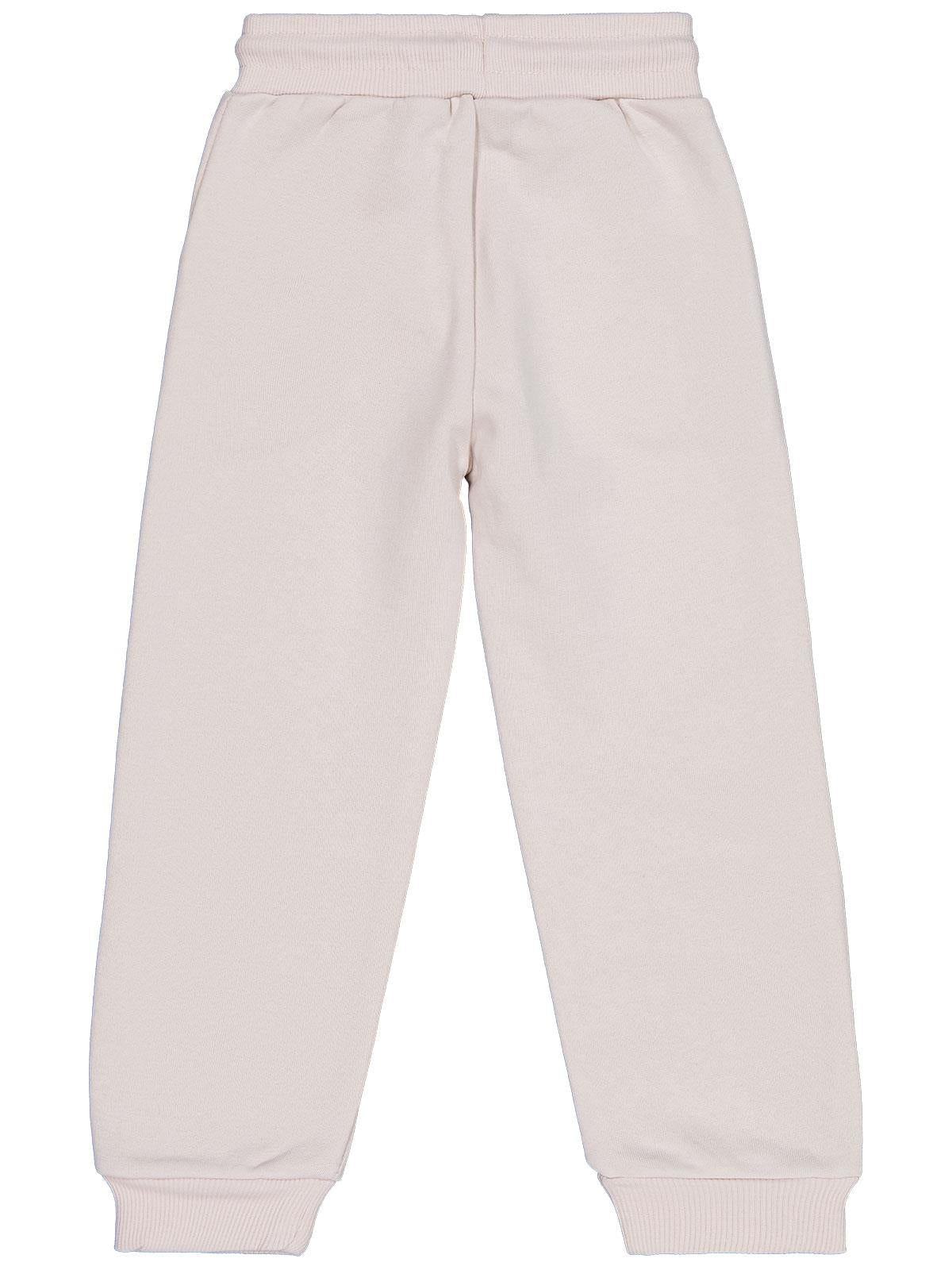 Civil Girls Çiçek Nakışlı 2-5 Yaş Eşofman Altı - Bej