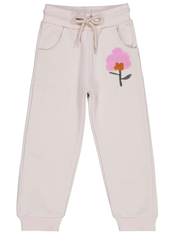 Civil Girls Çiçek Nakışlı 2-5 Yaş Eşofman Altı - Bej