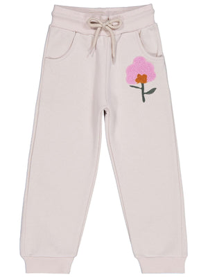 Civil Girls Çiçek Nakışlı 2-5 Yaş Eşofman Altı - Bej