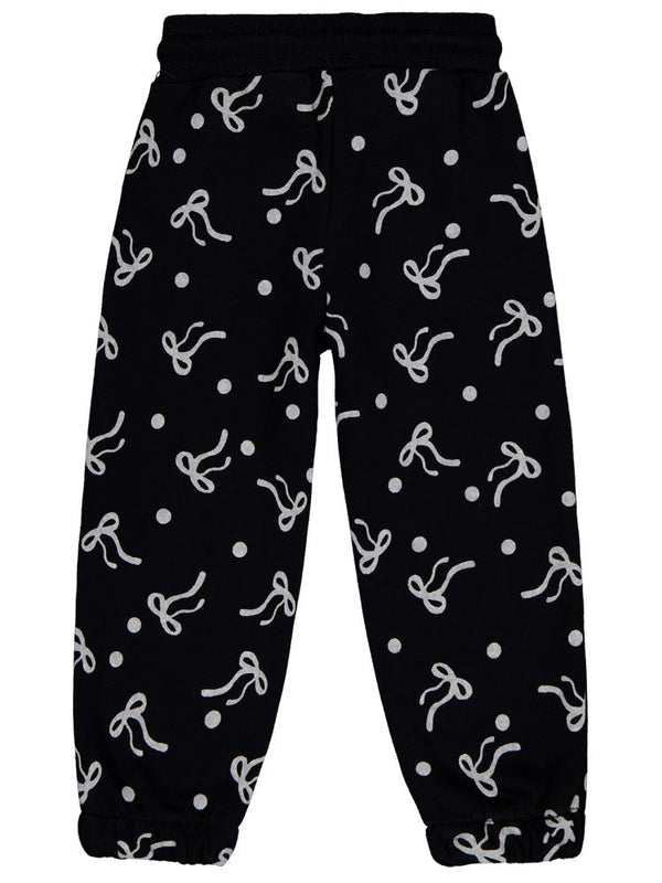 Civil Girls Fiyonk Desenli 2-5 Yaş Eşofman Altı - Siyah