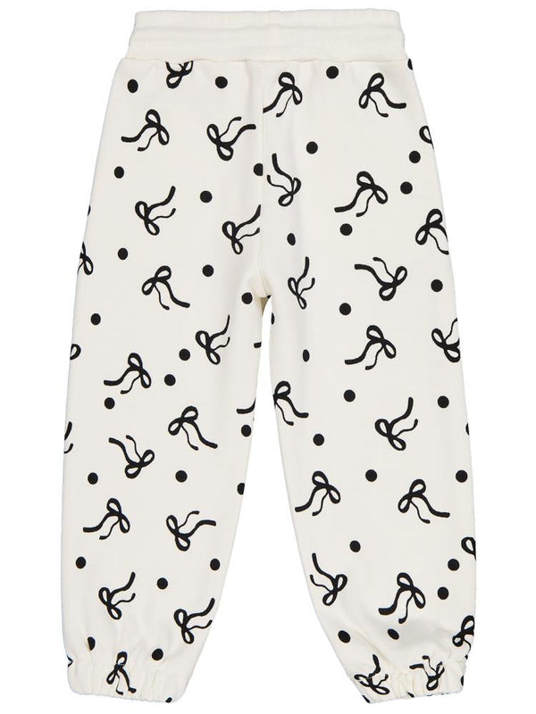 Civil Girls Fiyonk Desenli 2-5 Yaş Eşofman Altı - Ekru