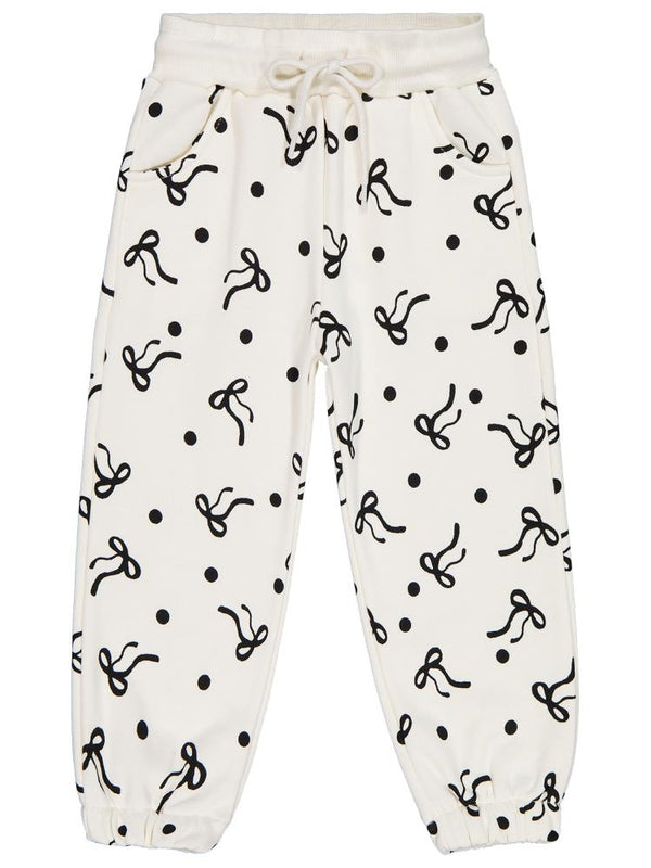 Civil Girls Fiyonk Desenli 2-5 Yaş Eşofman Altı - Ekru