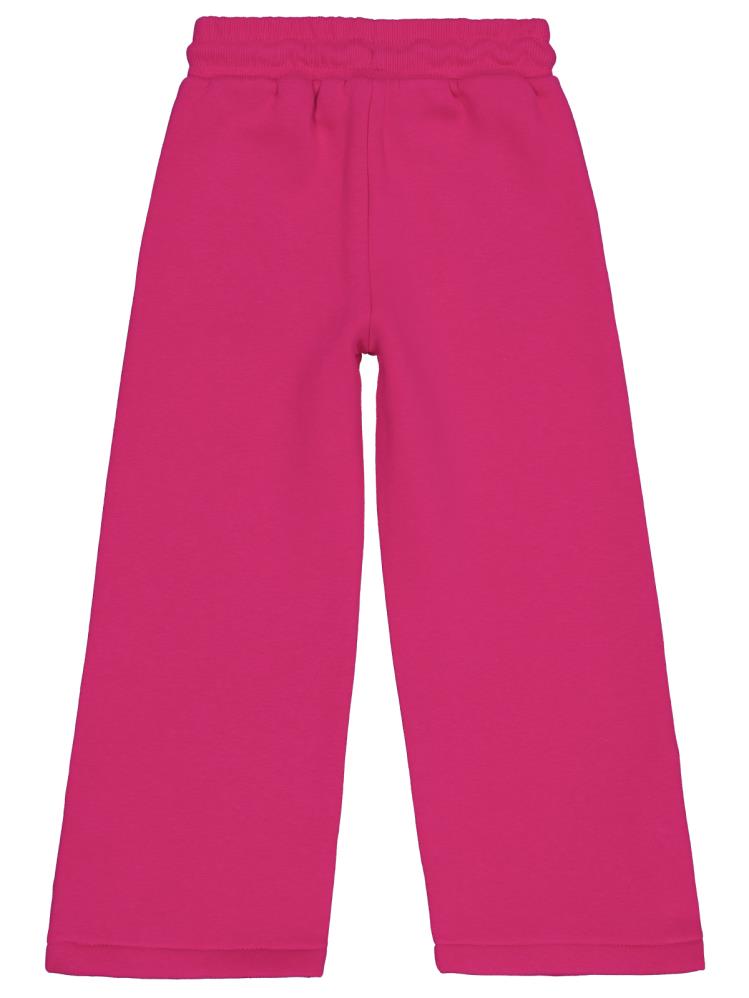 Civil Girls Paçası Çıtçıtlı 6-9 Yaş Eşofman Altı - Fusya